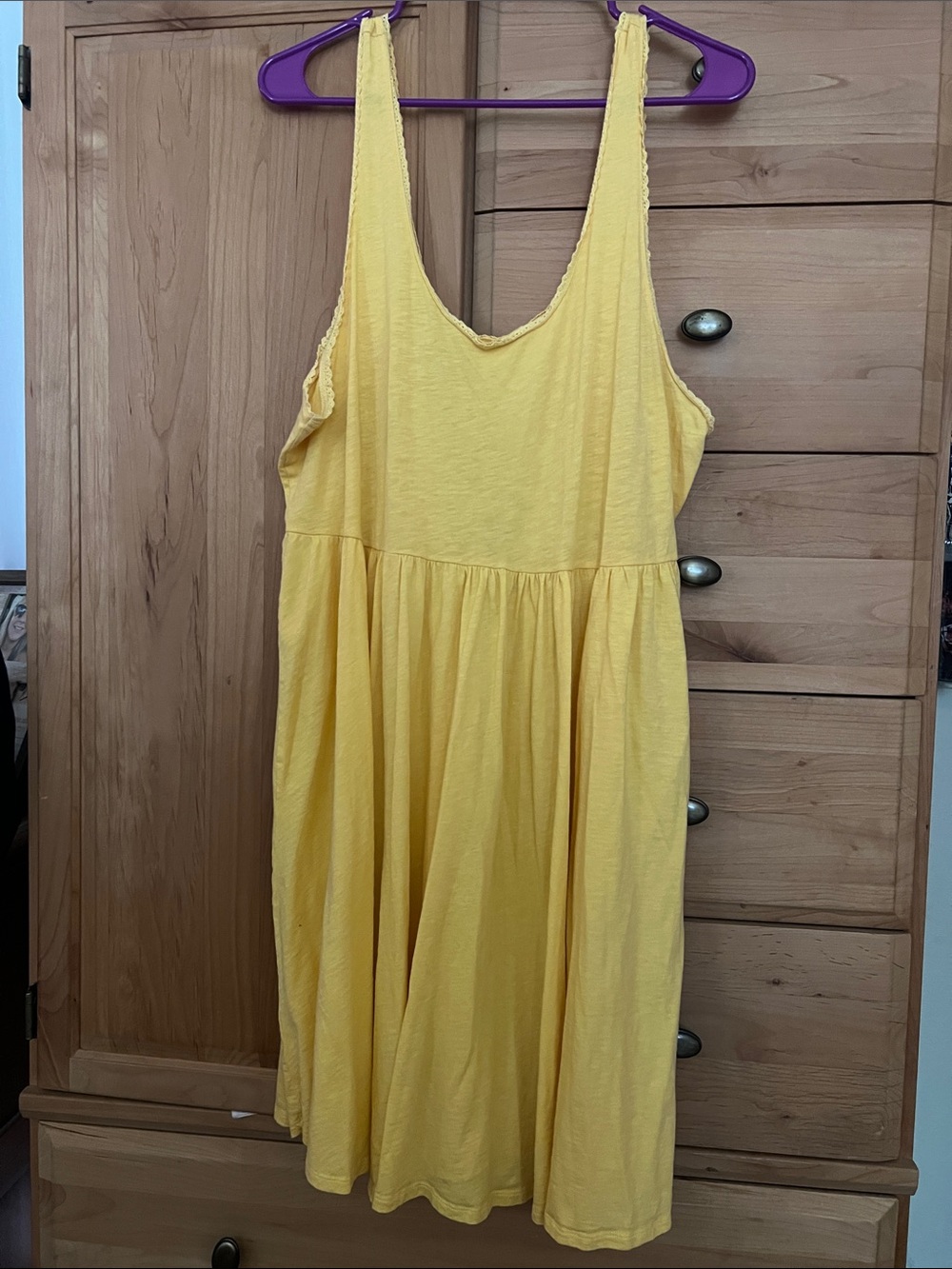 American Eagle Outfitters Yellow Sleeveless Sundress
